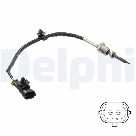 Senzor temperatura evacuare (dupa convertizor catalitic) potrivit CHEVROLET CAPTIVA, CRUZE; OPEL ANTARA A 2.0D/2.2D 08.10- [1]