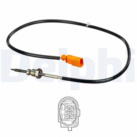 Electrica - Senzor temperatura evacuare (dupa DPF) potrivit AUDI A3, TT; SEAT ALTEA, ALTEA XL, LEON, TOLEDO III; SKODA OCTAVIA II, SUPERB II, YETI; VW BEETLE, EOS, GOLF PLUS 1.6D/1.9D/2.0D 05.03-