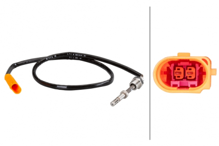Senzori - Senzor temperatura evacuare (dupa DPF) potrivit AUDI A3, TT; SEAT ALTEA, ALTEA XL, LEON, TOLEDO III; SKODA OCTAVIA II, SUPERB II, YETI; VW BEETLE, EOS, GOLF PLUS V, GOLF V 1.6D/1.9D/2.0D 05.03-