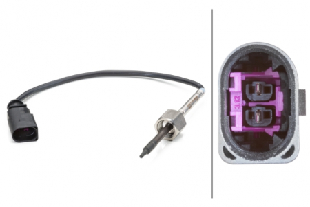 Electrica - Senzor temperatura evacuare potrivit AUDI A2, A3; VW GOLF V, POLO 1.4/1.6 2002-2008 - (inainte de catalizator)