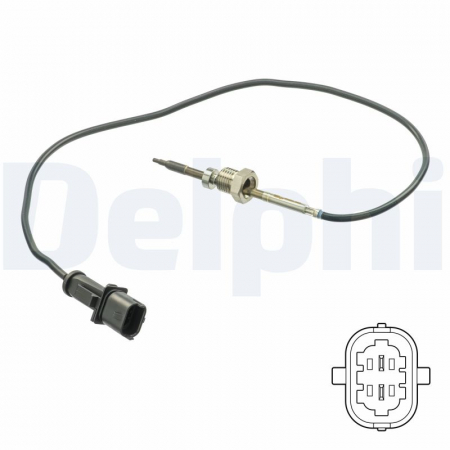 Senzor temperatura evacuare potrivit FIAT DOBLO, DOBLO/MINIVAN 1.3D/1.9D dupa 2005 - (inainte de catalizator) [2]