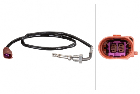 Senzori - Senzor temperatura evacuare (inainte de DPF) potrivit AUDI A3, TT; SEAT ALTEA, ALTEA XL, LEON; SKODA OCTAVIA II, SUPERB II, YETI; VW BEETLE, EOS, GOLF PLUS V, GOLF V, GOLF VI 1.6D/2.0D 05.03-