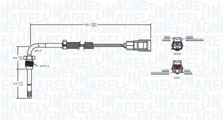 Senzor temperatura evacuare (inainte de DPF) potrivit VOLVO C30, C70 II, S40 II, S60 II, S80 II, V50, V60 I, V70 II, V70 III, XC60 I, XC70 II 2.0/2.0D/2.4D 07.02-05.18 [1]