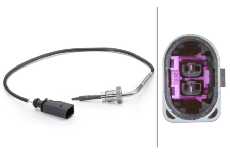 Senzor temperatura evacuare (inainte de turbo) potrivit AUDI A4 ALLROAD B8, A4 B8, A5, A6 ALLROAD C7, A6 C7, A7, A8 D4, Q5, Q7; VW TOUAREG 3.0D 11.07-09.18 [2]