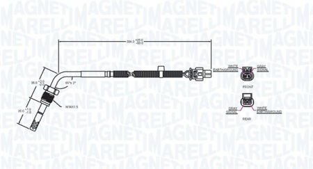 Senzor temperatura evacuare potrivit MERCEDES C (C204), C T-MODEL (S204), C (W204), CLS (C218), CLS SHOOTING BRAKE (X218), E (A207), E (C207) 2.0D/2.1D/2.2D dupa 2006 - (inainte de turbo) [1]