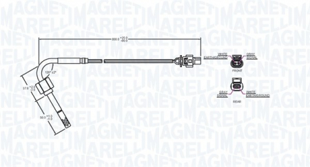 Senzor temperatura evacuare MERCEDES A (W169), B (W245) 2.0D intre 2004-2012 [1]