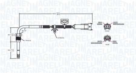 Senzor temperatura evacuare potrivit OPEL ASTRA H, ASTRA H GTC, ZAFIRA B 1.7D 2004-2015 [1]