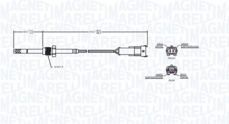 Senzor temperatura evacuare OPEL ASTRA J, CORSA D, MERIVA B 1.3D intre 2006-2015 [1]