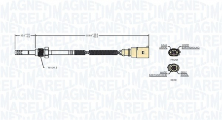 Injectie centrala/comanda - Senzor temperatura evacuare VW CADDY III, TOURAN 1.6D intre 2010-2015