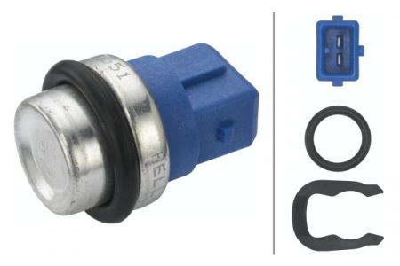 Electrica - Senzor temperatura lichid racire potrivit AUDI 100 C4, 80 B3, 80 B4, A4 B5, A6 C4, CABRIOLET B3; FORD GALAXY I; NISSAN PATROL GR V, PICK UP, TERRANO II 1.0-3.0D dupa 1980 (numar pini: 2, albastru)