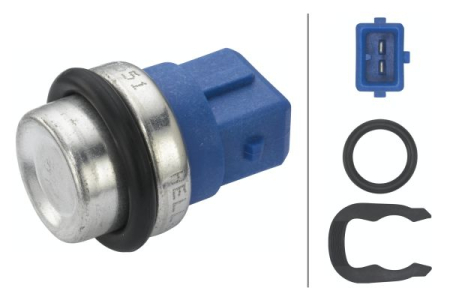 Electrica - Senzor temperatura lichid racire potrivit AUDI 100 C4, 80 B3, 80 B4, A4 B5, A6 C4, CABRIOLET B3; FORD GALAXY I; NISSAN PATROL GR V, PICK UP, TERRANO II 1.0-3.0D dupa 1980 (numar pini: 2, albastru)