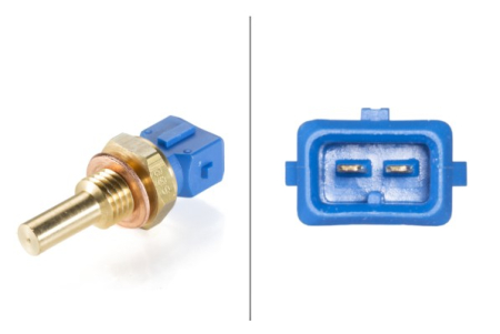Electrica - Senzor temperatura lichid racire potrivit IVECO DAILY II; VOLVO 240, 740, 760; ALFA ROMEO 145, 146, 155, 164, 33, 75, GTV, RZ, SPIDER; BMW 3 (E30) 0.9-3.8 1977-2016 (numar pini: 2, albastru)