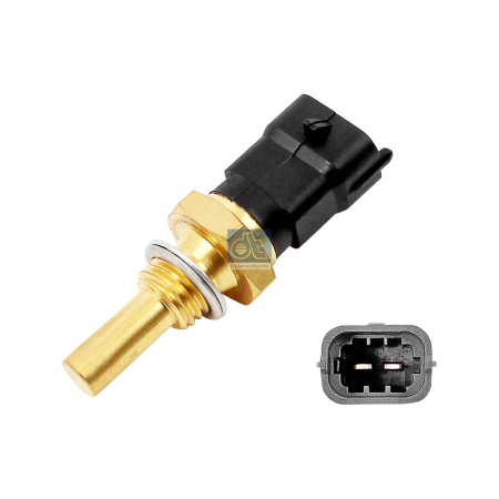 Senzor temperatura lichid racire potrivit IVECO EUROSTAR, EUROTECH MH, EUROTRAKKER, MAGELYS, STRALIS I, TRAKKER I, DAILY III 12NZ-Z32SEE dupa 1989 (numar pini: 2, dimensiune cheie: 19mm, negru) [1]