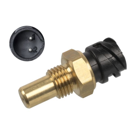 Senzor temperatura lichid racire potrivit MAN E2000, EL, EM, F2000, F8, F90, F90 UNTERFLUR, FOC, HOCL, L2000 D0824LF02-D2876LOH20 dupa 1983 (numar pini: 2, dimensiune cheie: 19mm, negru) [1]