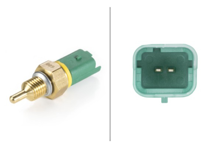 Electrica - Senzor temperatura lichid racire potrivit CITROEN BERLINGO, BERLINGO/MINIVAN, C2, C2 ENTERPRISE, C3 I, C3 II, C3 PLURIEL, C4, C4 I, C5 I, C5 II 1.1-3.0 dupa 1996 (numar pini: 2, galben/verde)