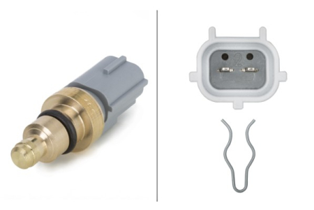 Electrica - Senzor temperatura lichid racire potrivit FORD FIESTA IV, FIESTA V, FUSION, KA, STREET KA 1.3/1.6 1996-2008 (numar pini: 2, gri)