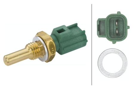 Electrica - Senzor temperatura lichid racire potrivit VOLVO C30, C70 I, C70 II, S40 II, S60 I, S80 I, S80 II, V50, V70 II, V70 III, XC60 I, XC70 I, XC70 II, XC90 I 1.3-6.0 dupa 1989 (numar pini: 2, gri/verde)
