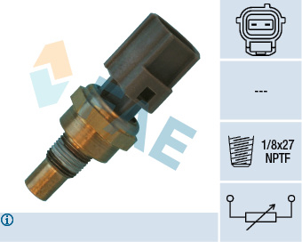 Elemente sistem racire - Senzor temperatura lichid racire  (numar pini: 2, maro) FORD COUGAR, MONDEO II, TRANSIT, TRANSIT TOURNEO; FORD USA ESCORT 1.6-2.0CNG intre 1994-2002