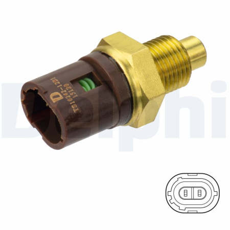 Senzor temperatura lichid racire potrivit RVI MASCOTT; RENAULT MASCOTT, MASTER II, MASTER PRO 2.5D/2.8D 1998-2010 (numar pini: 2, maro) [1]