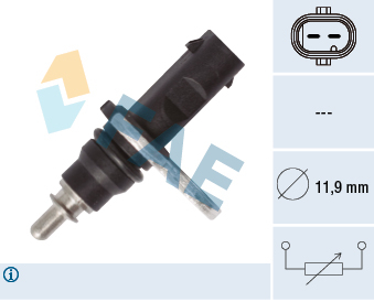 Piese Auto - Senzor temperatura lichid racire  (numar pini: 2, negru) AUDI A1, A3, A4, A4 ALLROAD, A5, A6, A7, A8, Q3, Q5, Q7, R8, TT; SEAT LEON, LEON SC, LEON ST; SKODA OCTAVIA III, SUPERB III 1.8-5.2 dupa 2008