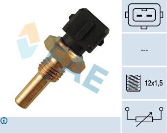 Elemente sistem racire - Senzor temperatura lichid racire  (numar pini: 2, negru) JAGUAR XJ; LAND ROVER DISCOVERY I, RANGE ROVER I, RANGE ROVER II; SAAB 900 I, 9000 2.0-6.0 intre 1975-2002