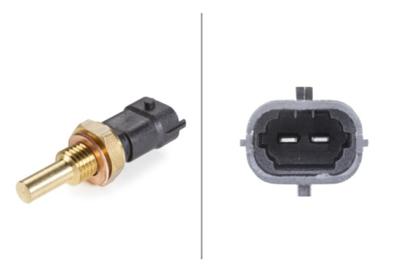 Electrica - Senzor temperatura lichid racire potrivit ALFA ROMEO 159, 4C, 4C SPIDER, BRERA, GIULIETTA, GIULIETTA/HATCHBACK, SPIDER, TONALE; FIAT 500L, 500X, BRAVO II 1.6D-2.2D dupa 1995 (numar pini: 2, negru)