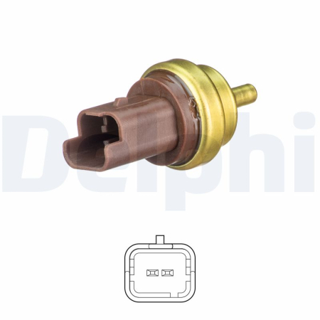 Electrica - Senzor temperatura lichid racire potrivit CITROEN BERLINGO, BERLINGO MULTISPACE, BERLINGO/MINIVAN, C2, C3 / C3 ORIGIN III, C3 I, C3 II, C3 PICASSO, C4 1.4-1.6LPG dupa 2000 (numar pini: 2, negru)