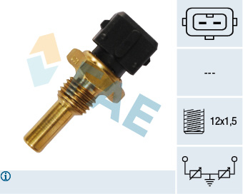 Elemente sistem racire - Senzor temperatura lichid racire  (numar pini: 2, negru) VOLVO 340-360, 440 K, 460 L, 740, 760, 780, 940, 940 II, 960; ALFA ROMEO 155, 164, 75; FERRARI TESTAROSSA; JAGUAR XJ 1.7-5.4 intre 1978-2001