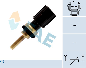 Elemente sistem racire - Senzor temperatura lichid racire  (numar pini: 2, negru) VOLVO C30, C70 II, S40 II, S60 II, S80 II, V40, V50, V60 I, V70 III, XC60, XC70 II, XC90 I; FORD FOCUS II, KUGA I, MONDEO IV 2.0-3.2 dupa 2004