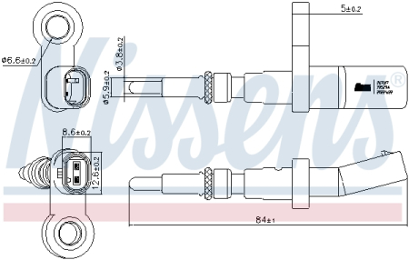 Senzor temperatura lichid racire potrivit MAN TGE; VW CALIFORNIA T6 CAMPER, CRAFTER, GRAND CALIFORNIA CAMPER, MULTIVAN T6, TRANSPORTER T6 2.0/2.0D/Electric dupa 2015 (numar pini: 2) [1]