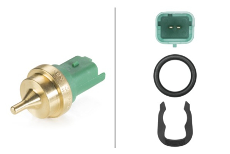 Electrica - Senzor temperatura lichid racire potrivit DS DS 3, DS 4, DS 4 II, DS 5, DS 7, DS 9; CITROEN BERLINGO, BERLINGO MULTISPACE, BERLINGO/MINIVAN, C2 1.4-2.0DH dupa 2000 (numar pini: 2, verde)