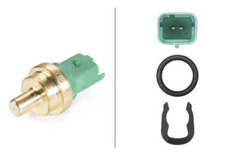 Electrica - Senzor temperatura lichid racire potrivit VOLVO C30, C70 II, S40 II, S60 II, S80 II, V40, V50, V60 I, V70 III; CITROEN BERLINGO, BERLINGO MULTISPACE 1.4D-2.2D dupa 1998 (numar pini: 2, verde)