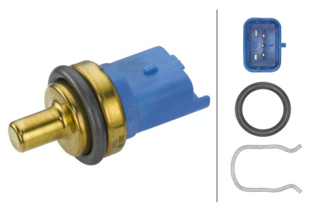 Electrica - Senzor temperatura lichid racire potrivit CITROEN BERLINGO, BERLINGO/MINIVAN, JUMPER I, XSARA; FIAT DUCATO; PEUGEOT 206, 306, BOXER, PARTNER 2.0D/2.2D 1999-2011 (numar pini: 3, albastru)