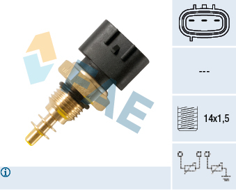 Senzor temperatura lichid racire potrivit SUZUKI BALENO, CARRY, GRAND VITARA I, JIMNY, VITARA, WAGON R+ 1.0-2.7 dupa 1994 (numar pini: 3, negru) [1]