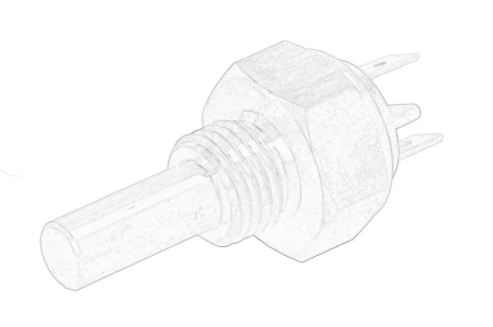 Electrica - Senzor temperatura lichid racire potrivit PERKINS 1104; 1106 potrivit URSUS 10000, 7000, 8000, 9000, C, MF; ZETOR ANTAR; ARMATRAC 1000, 800 1104A-44-Z1104 (numar pini: 3)