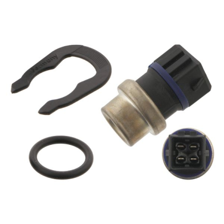 Electrica - Senzor temperatura lichid racire potrivit SEAT ALHAMBRA, AROSA, CORDOBA, CORDOBA VARIO, IBIZA II, INCA, TOLEDO I; SKODA FELICIA CUBE 1.0-2.8 1988-2010 (numar pini: 4, albastru/negru)