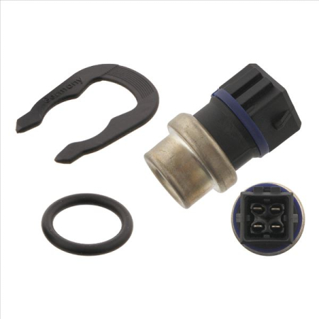 Senzor temperatura lichid racire potrivit SEAT ALHAMBRA, AROSA, CORDOBA, CORDOBA VARIO, IBIZA II, INCA, TOLEDO I; SKODA FELICIA CUBE 1.0-2.8 1988-2010 (numar pini: 4, albastru/negru) [1]
