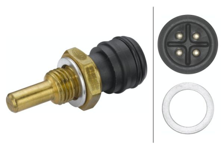 Electrica - Senzor temperatura lichid racire potrivit MERCEDES 124 (A124), 124 (C124), 124 T-MODEL (S124), 124 (W124), 190 (W201), C (W202), E T-MODEL (S124) 1.8-6.0 1982-2001 (numar pini: 4, negru)