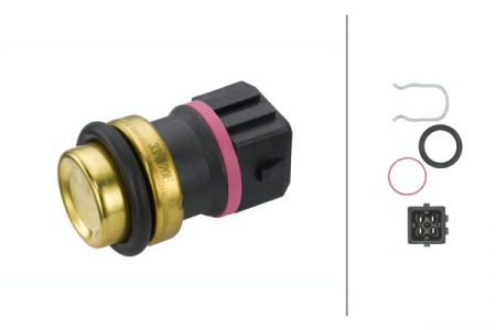 Senzori - Senzor temperatura lichid racire (numar pini: 4, negru) potrivit MERCEDES V (638/2); VW LT 28-35 II, LT 28-46 II 2.5D/2.8 05.96-07.06