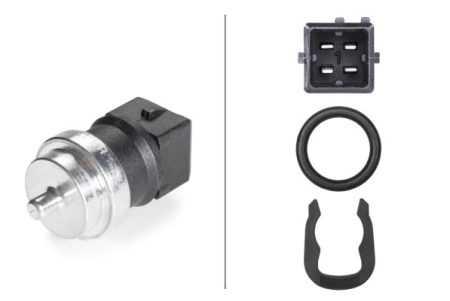 Electrica - Senzor temperatura lichid racire potrivit VOLVO S40 I, V40; DACIA DOKKER, DUSTER, DUSTER/SUV, LOGAN, LOGAN EXPRESS, LOGAN MCV, SANDERO, SOLENZA 0.9-3.5 dupa 1995 (numar pini: 4, negru)