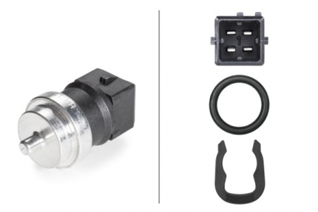 Senzori - Senzor temperatura lichid racire (numar pini: 4, negru) potrivit VOLVO S40 I, V40; DACIA DOKKER, DUSTER, DUSTER/SUV, LOGAN, SANDERO, SOLENZA; MITSUBISHI CARISMA, SPACE STAR 1.2-2.5D 08.95-