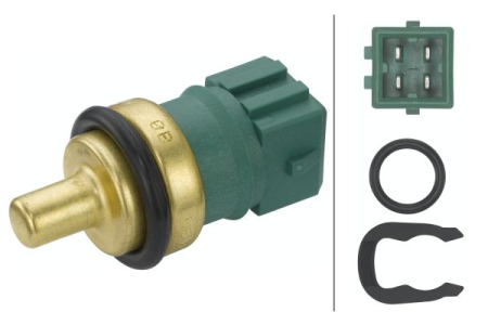 Electrica - Senzor temperatura lichid racire potrivit AUDI A3, A4 B5, A6 C4, A6 C5, A8 D2, CABRIOLET B3, TT; SEAT ALHAMBRA, AROSA; SKODA OCTAVIA I; VW BORA 1.0-2.8 1992-2015 (numar pini: 4, verde)