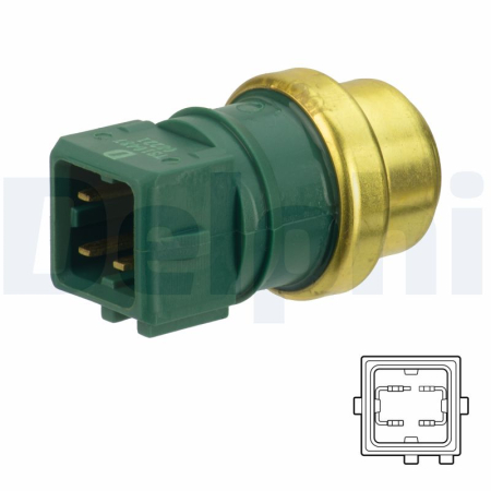 Senzor temperatura lichid racire potrivit RENAULT ESPACE III, KANGOO, KANGOO EXPRESS, LAGUNA I, MEGANE I, MEGANE I CLASSIC, MEGANE I COACH 1.8/1.9D/2.0 dupa 1993 (numar pini: 4, verde) [1]