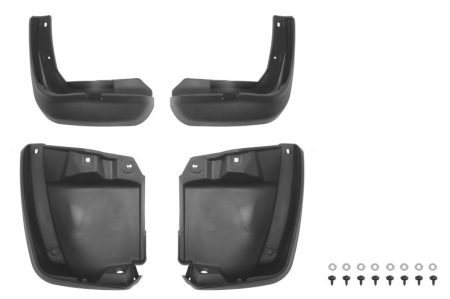 Ornamente - Set 4 buc aparatori noroi fata/spate, stanga/dreapta potrivit HONDA CIVIC IX SDN/COUPE 01.11-12.15