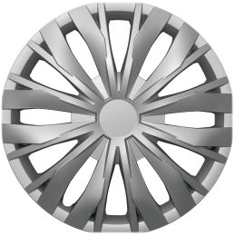 Anvelope si Jante - Set 4 bucati capac roata model Optic, 15inch, culoare argintiu