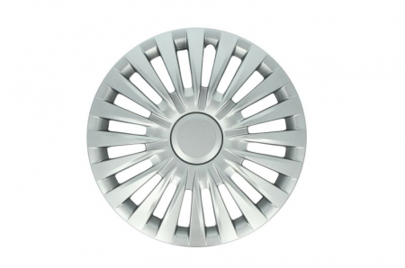 Anvelope si Jante - Set 4 bucati capac roata model Vento, 15inch, culoare argintiu