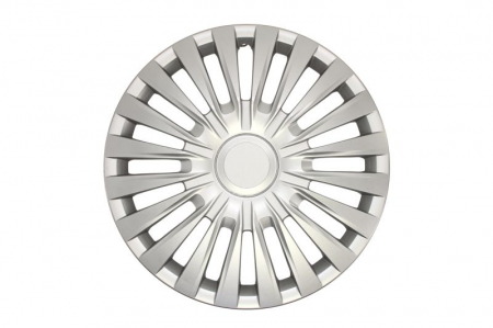 Capace roti - Set 4 bucati capac roata model Vento, 16inch, culoare argintiu