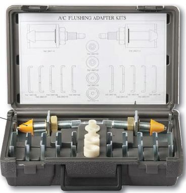 Piese Auto - Set adaptoare universale pentru spalarea instalatiilor de climatizare ERRECOM