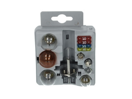 Electrice - Set becuri  12V H1; C5W/P21/5W/P21W/PY21W/R5W/T4W/W5W + sigurante: 20; 15; 10A Maxibox