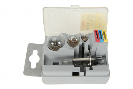 Electrice - Set becuri  12V H1; P21W/R5W/T4W + sigurante: 20; 15; 10A Minibox